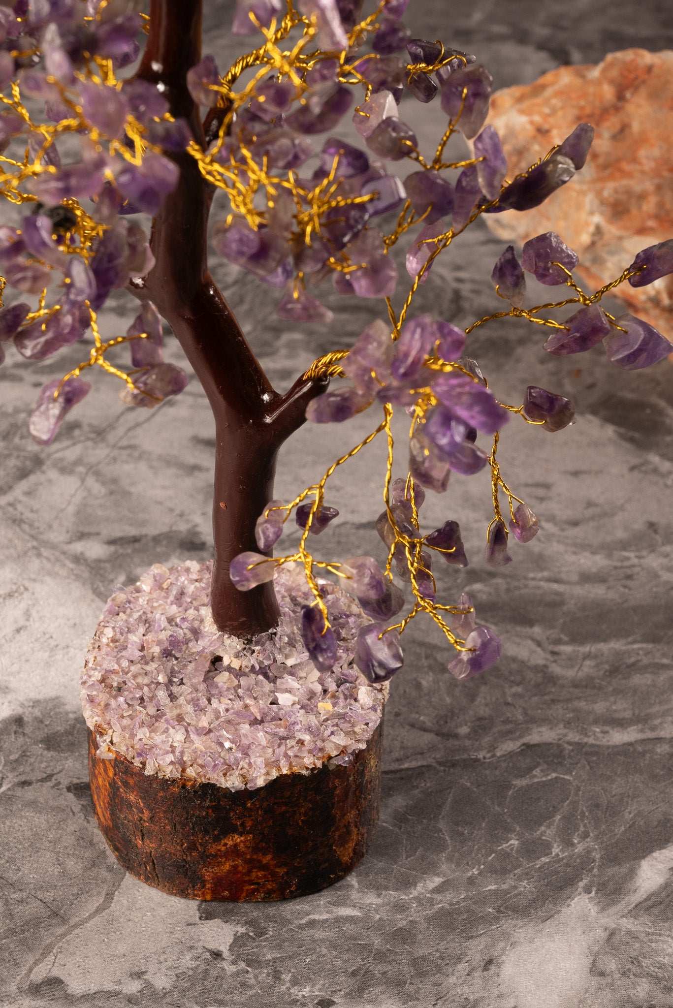 Amethyst gemstone tree for inner peace and intuition support