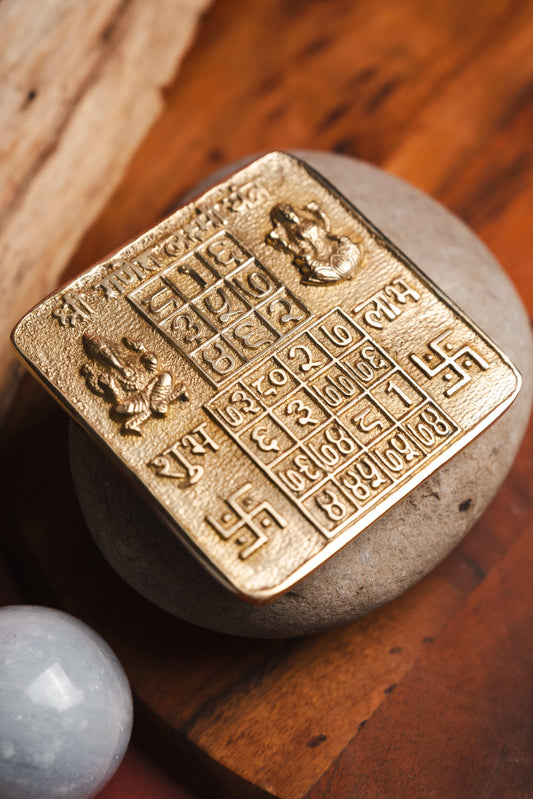 Laxmi Ganesha Yantra for divine blessings, puja rituals, and vastu harmony