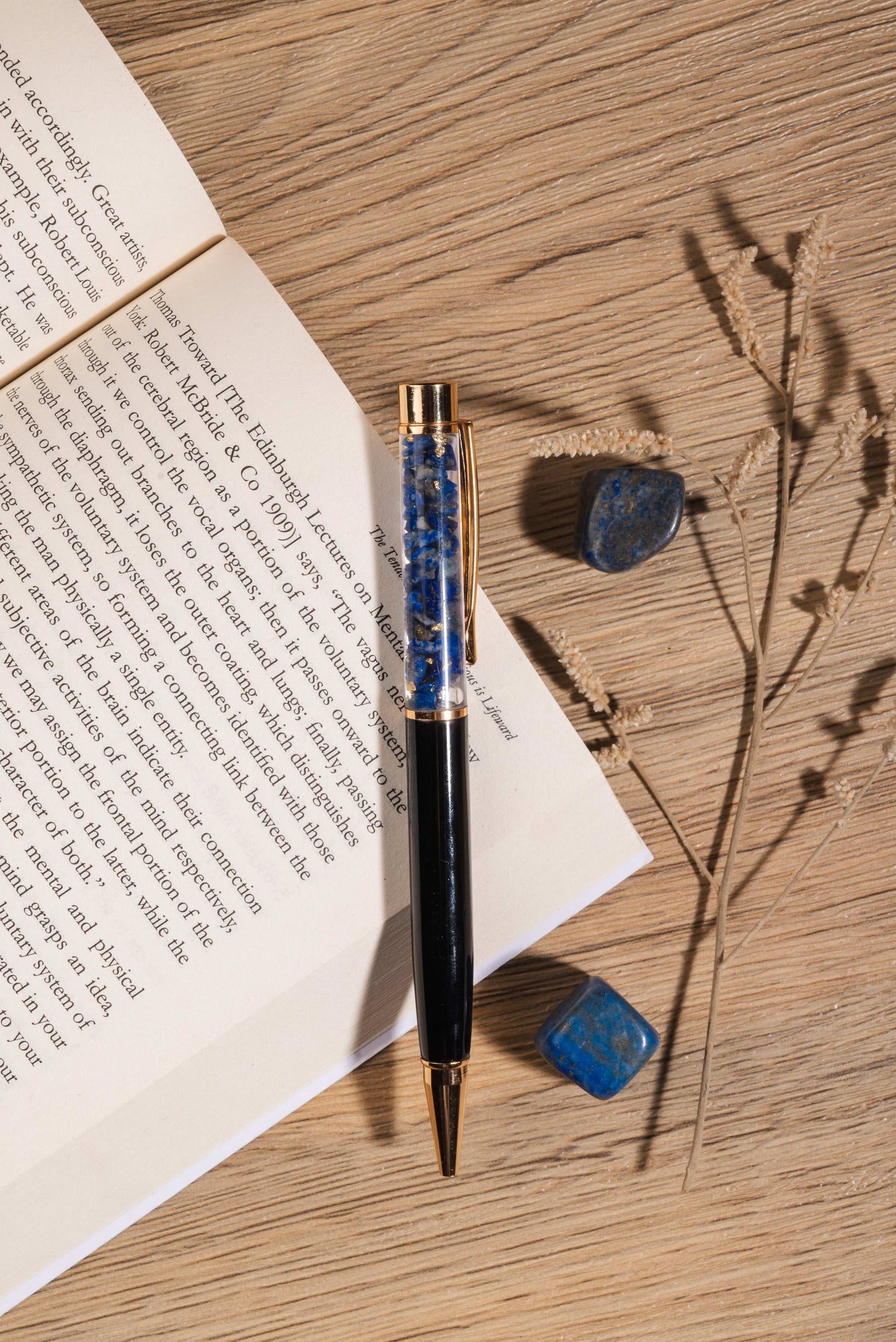 Lapis Lazuli pen for wisdom, truth, and clear communication