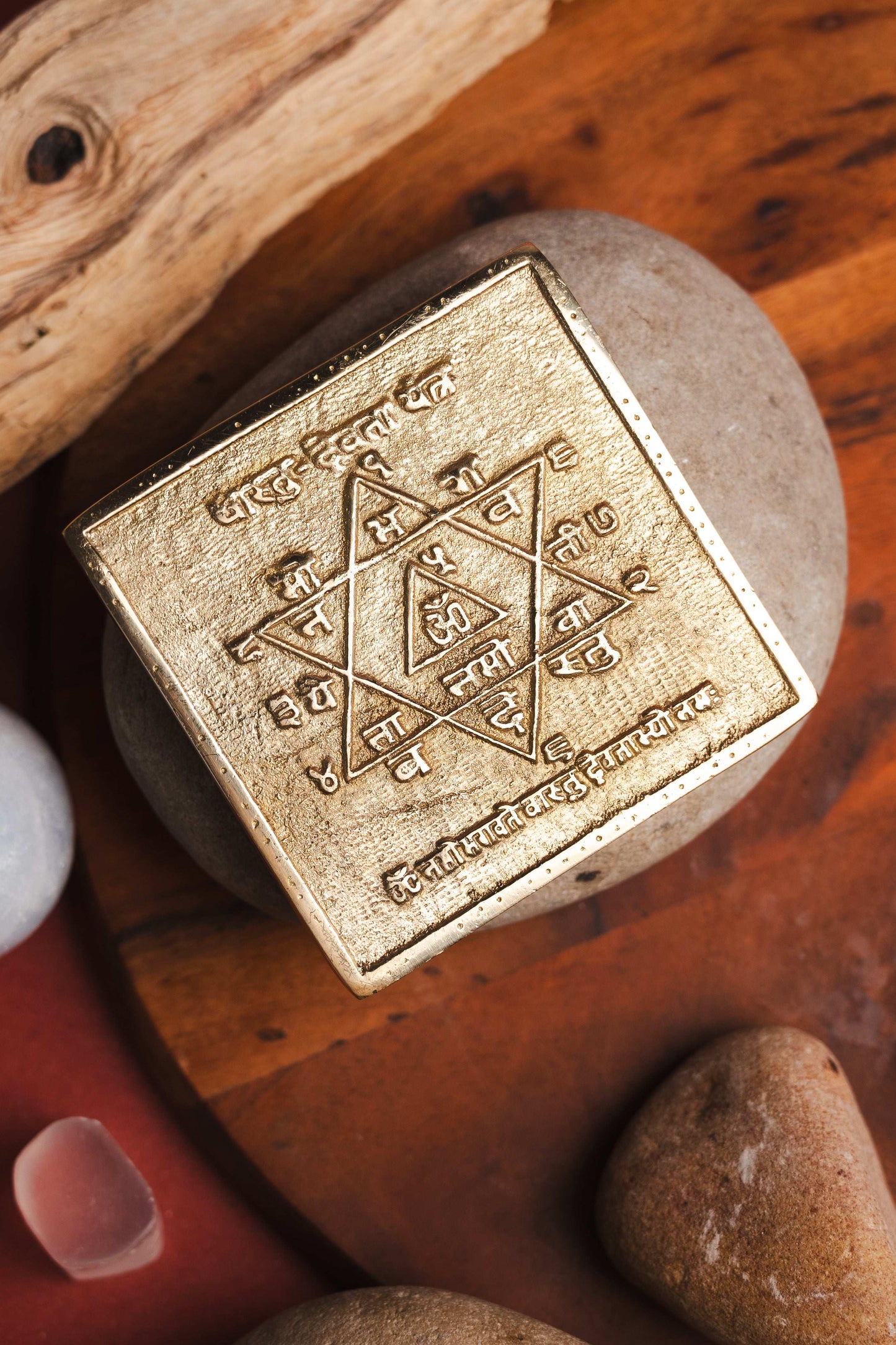 Vastu shastra brass plate for home harmony and directional alignment