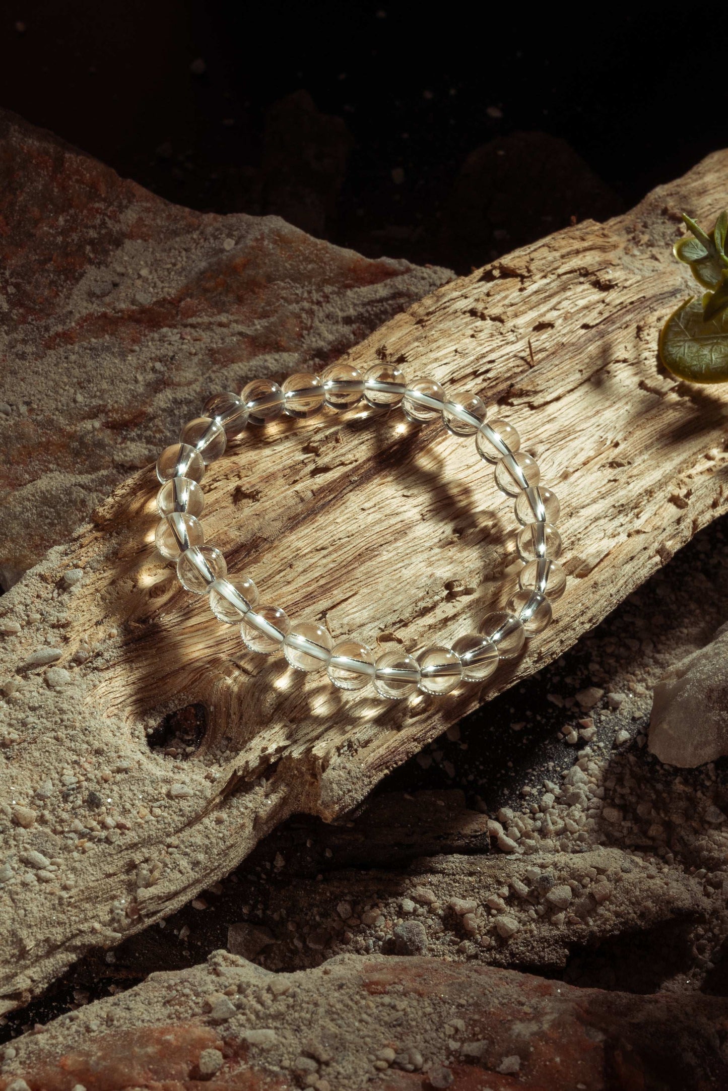 Clear quartz bracelet for energy amplification and chakra alignment