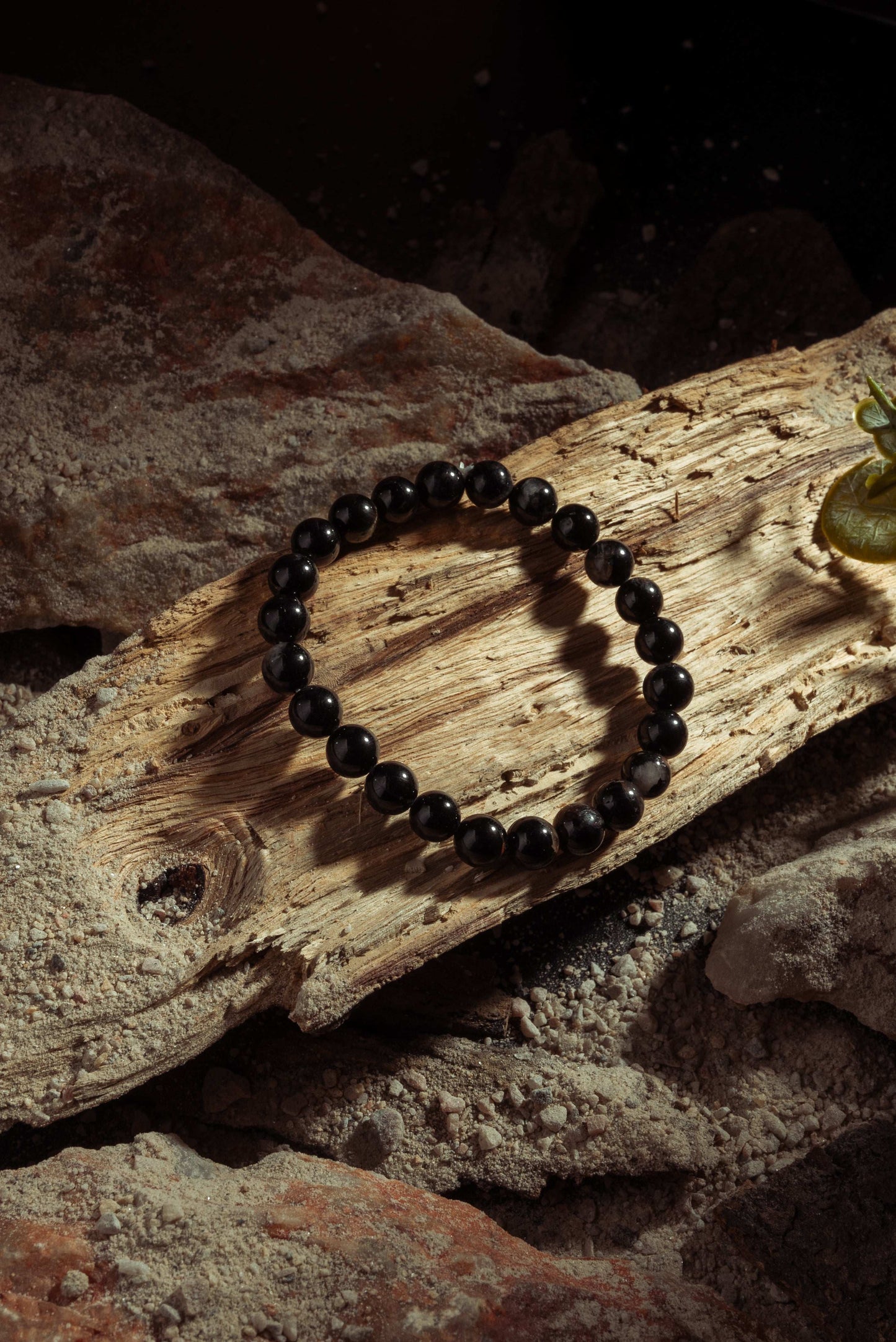 Black tourmaline bracelet for protection, grounding, and aura cleansing