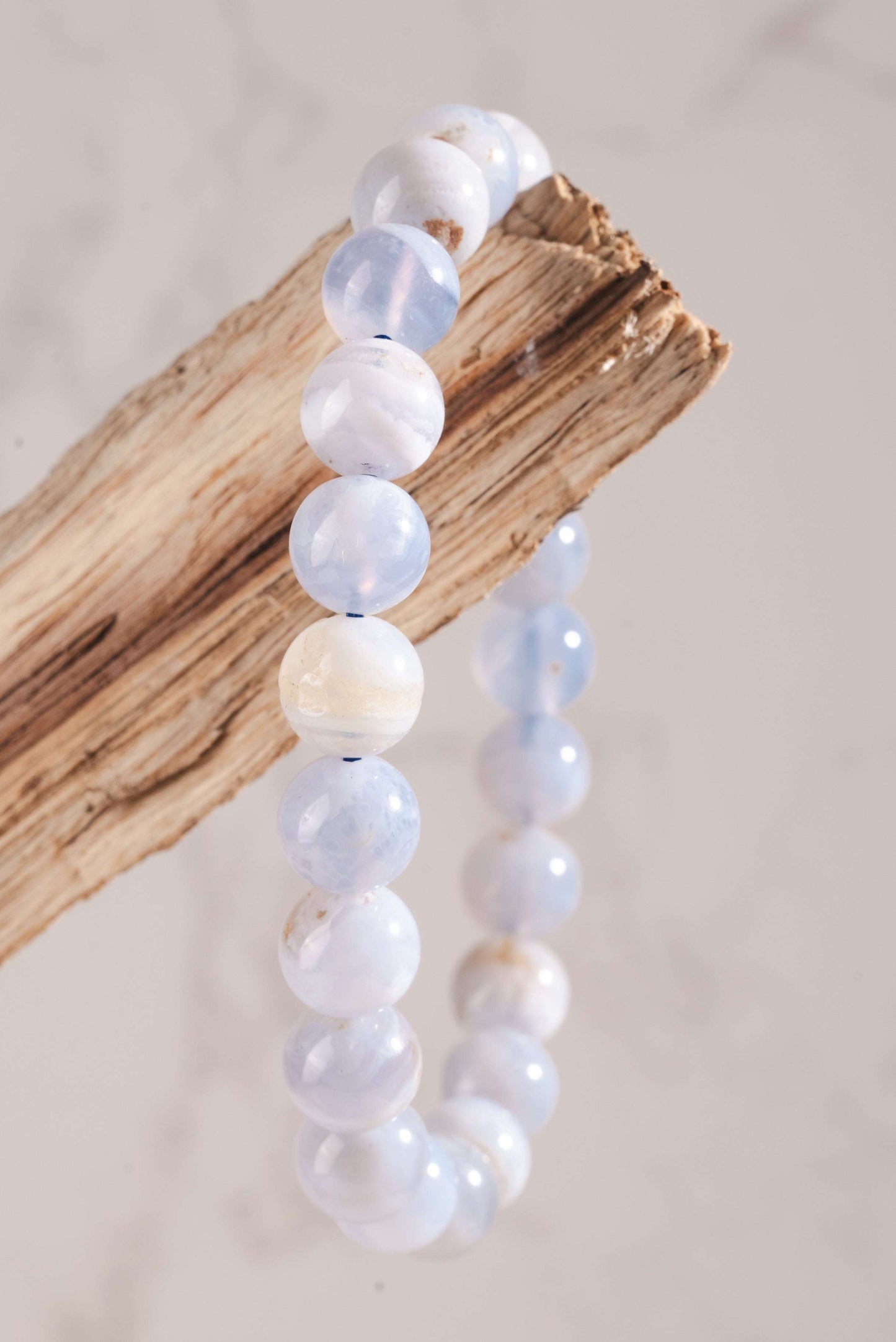 Blue lace agate jewellery for clarity, softness, and emotional healing