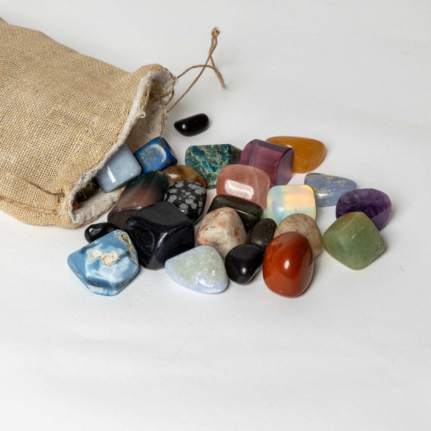 Tumbled healing crystals for chakra balancing and energy work