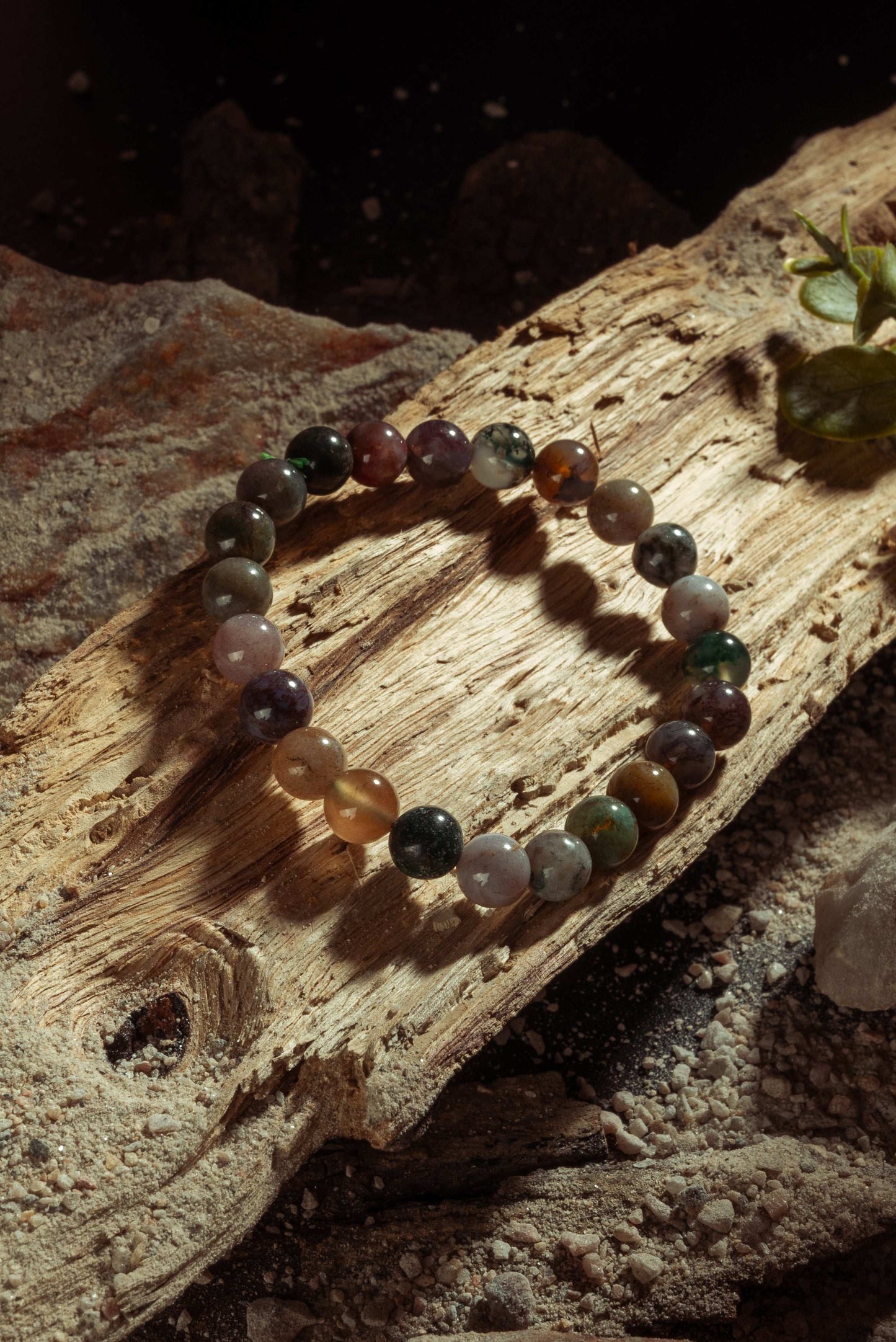 Moss Agate Bracelet for Growth, Stability & New Beginnings