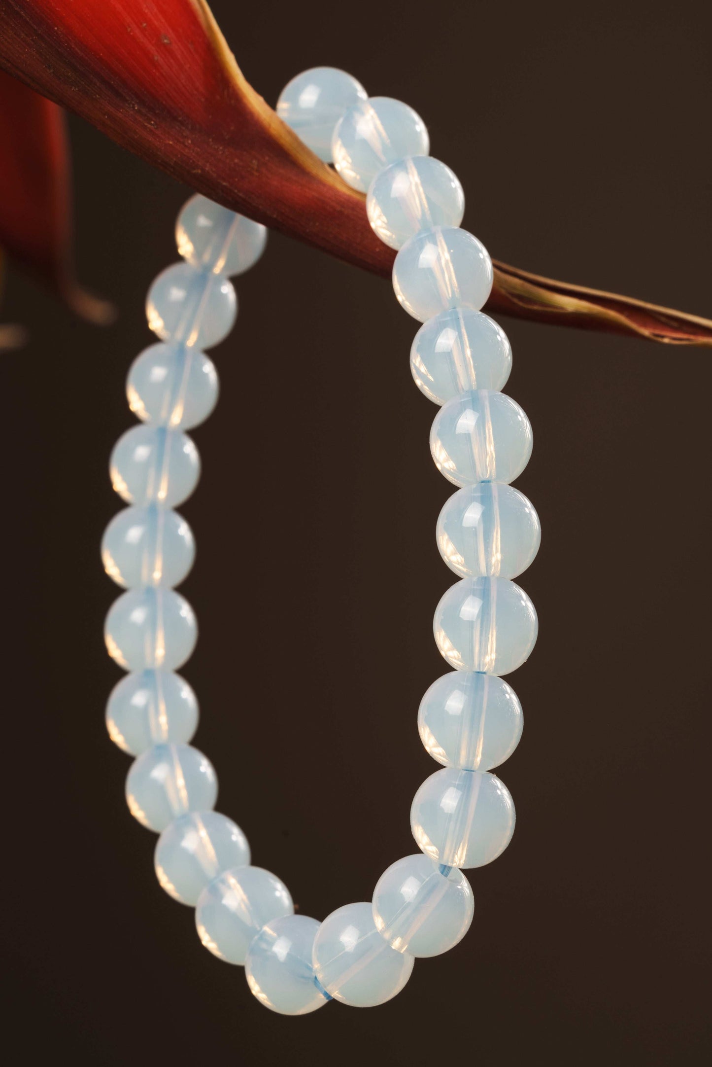 Certified opalite stone bracelet for emotional balance and light energy