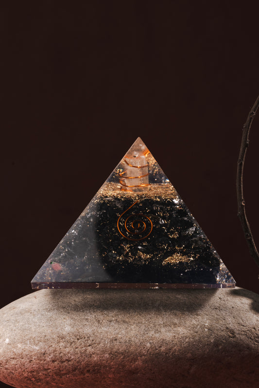 Black Tourmaline orgonite pyramid