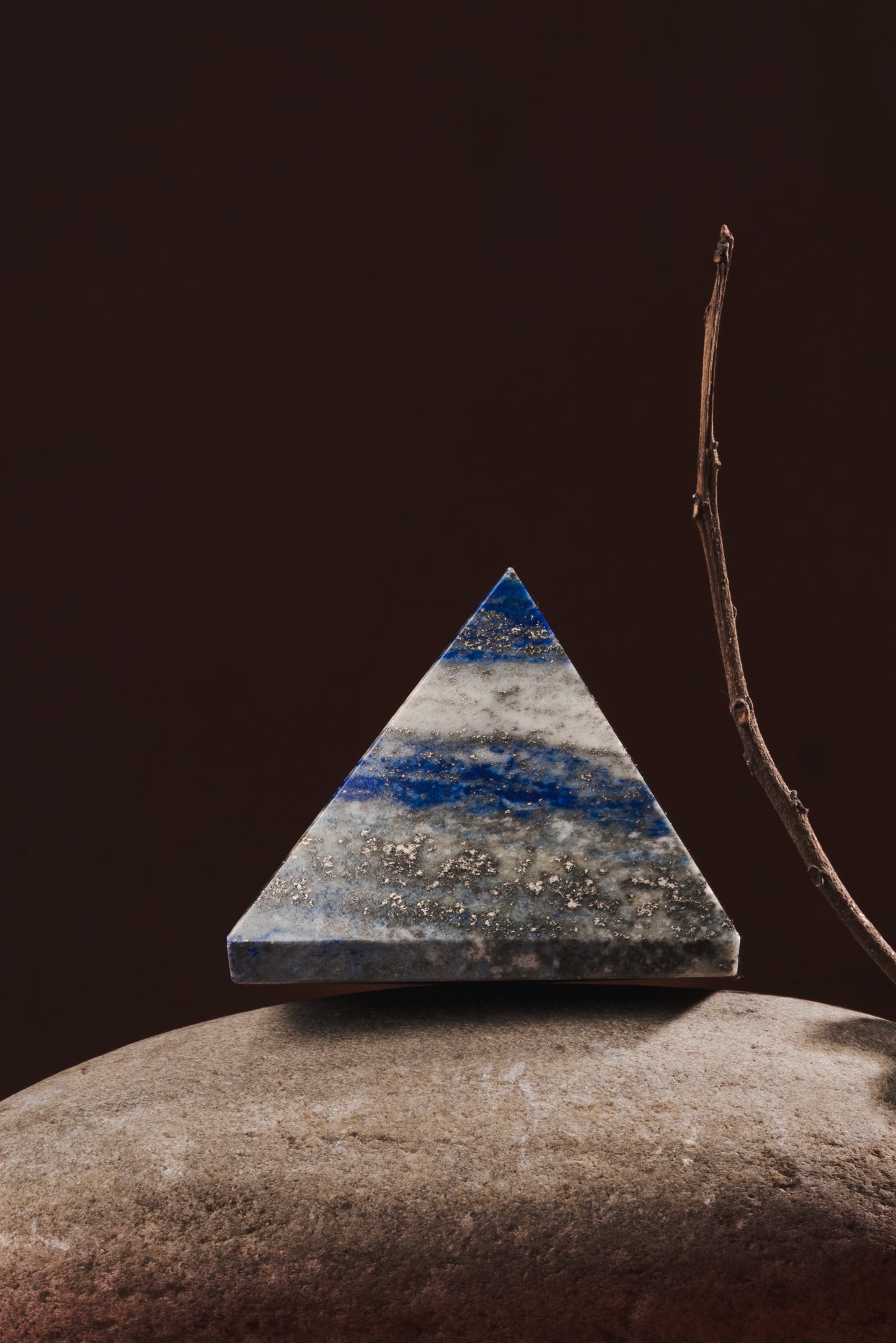 Lapis lazuli pyramid