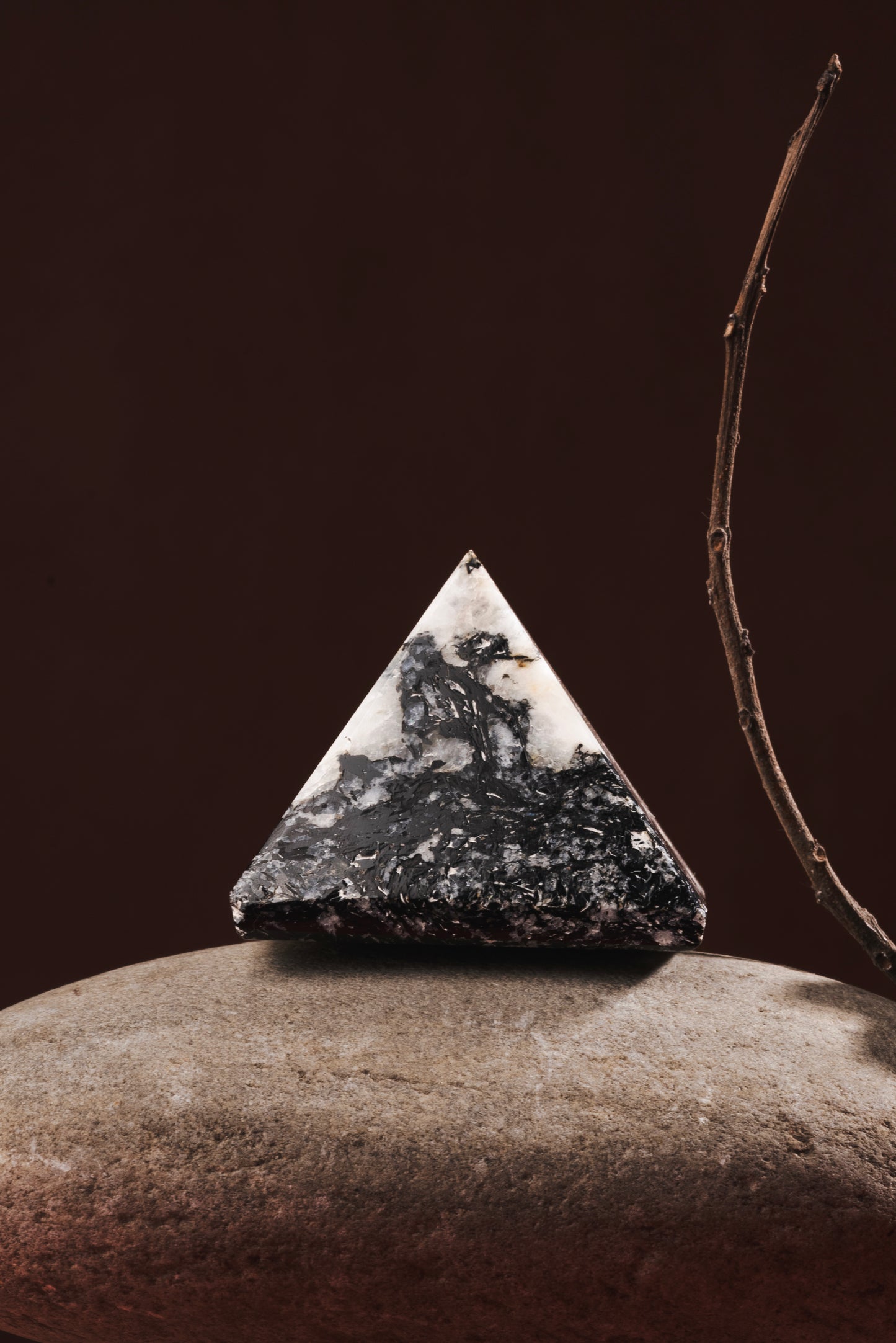 Rainbow Moonstone pyramid