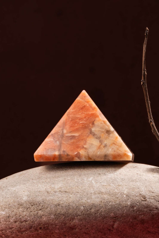 Peach Moonstone Pyramid
