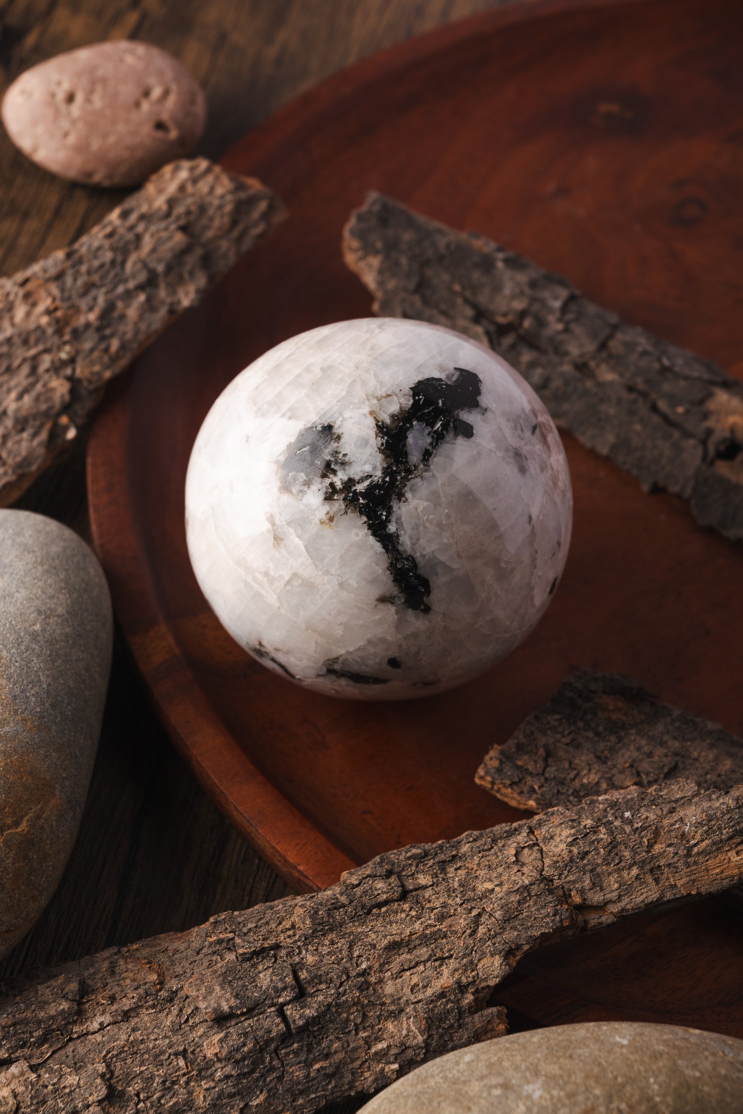 Rainbow Moonstone Sphere