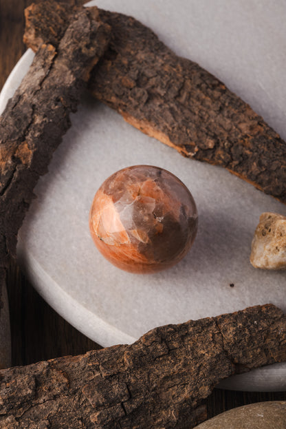 Peach Moonstone Sphere