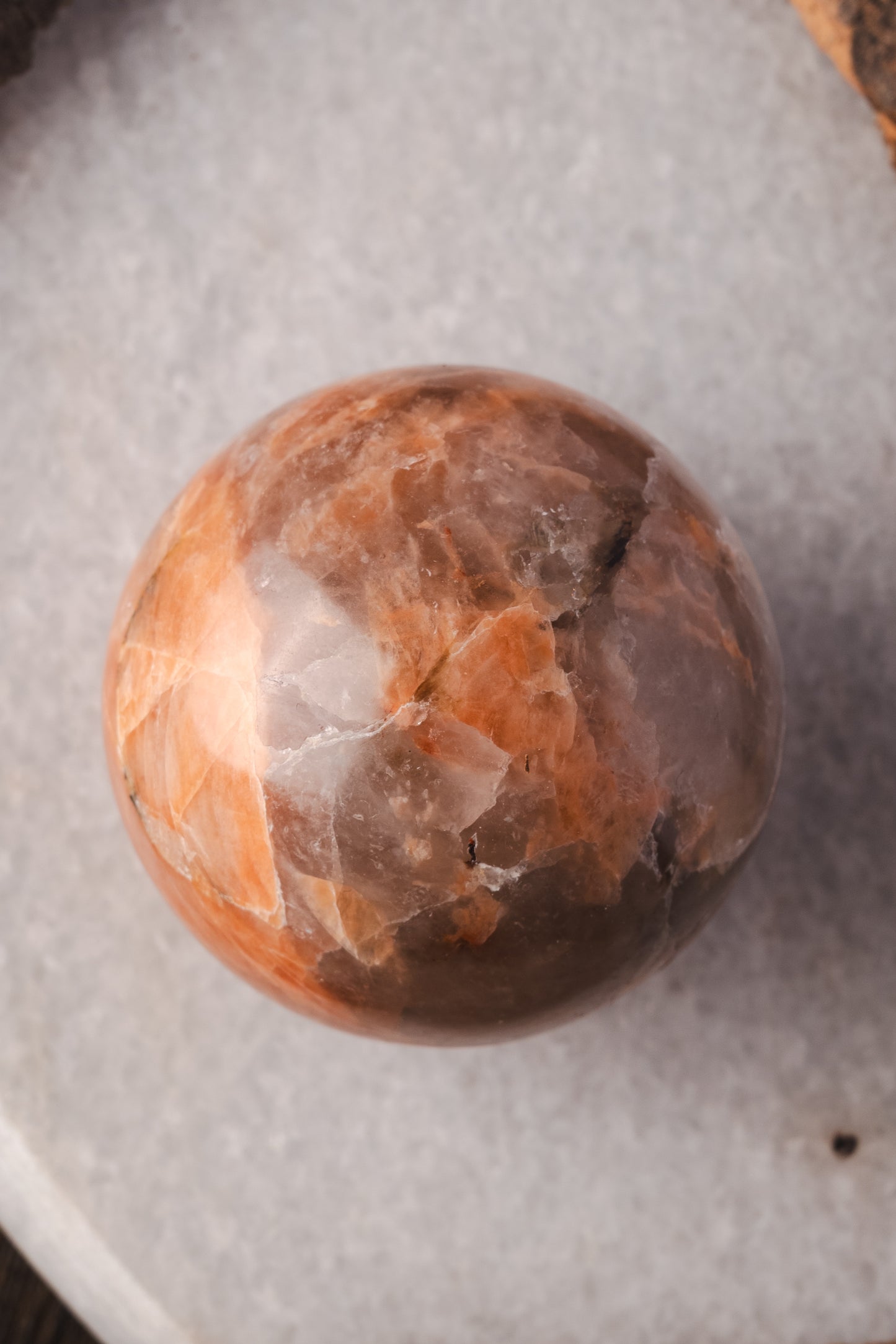 Peach Moonstone Sphere