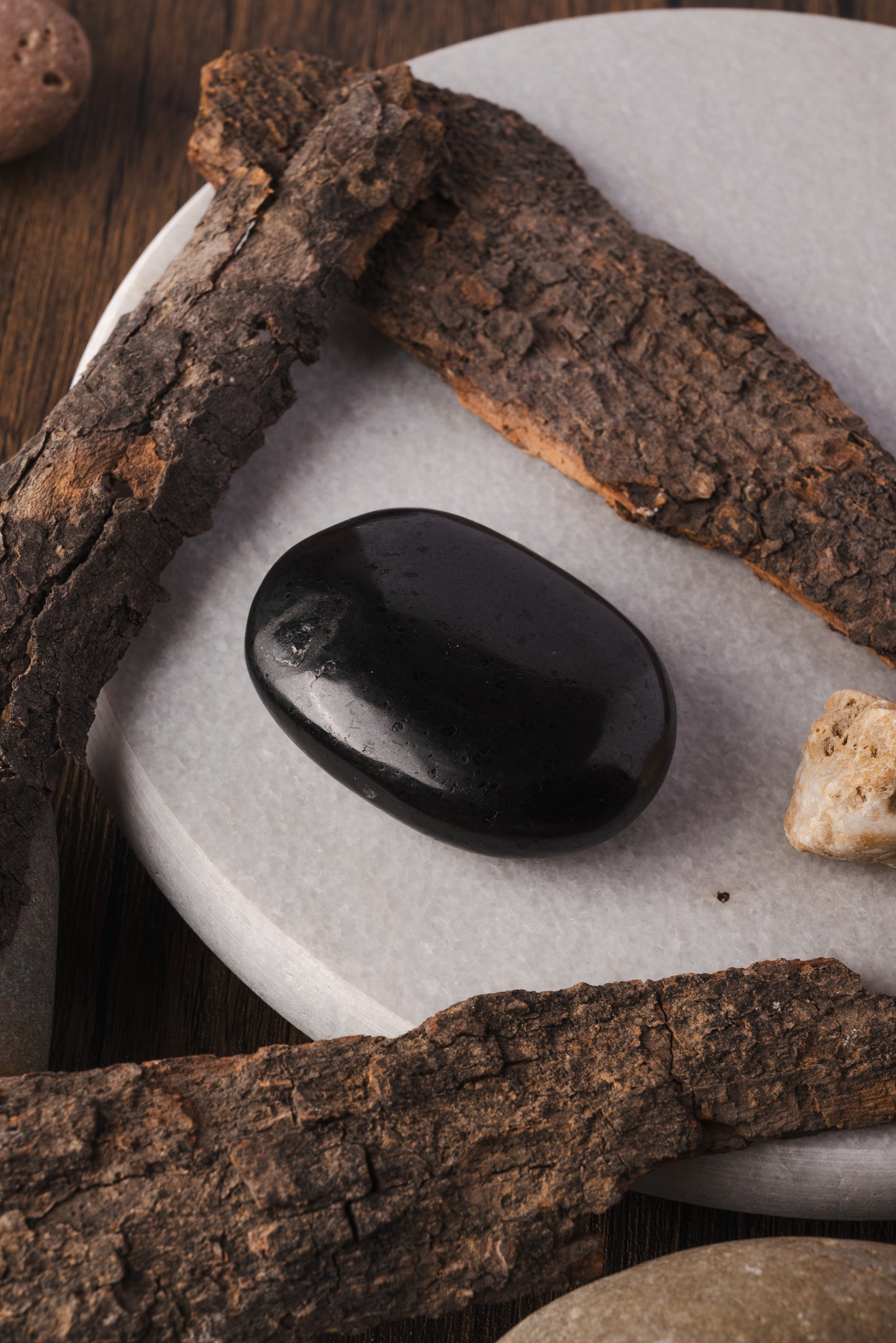 Black Tourmaline Palm Stone