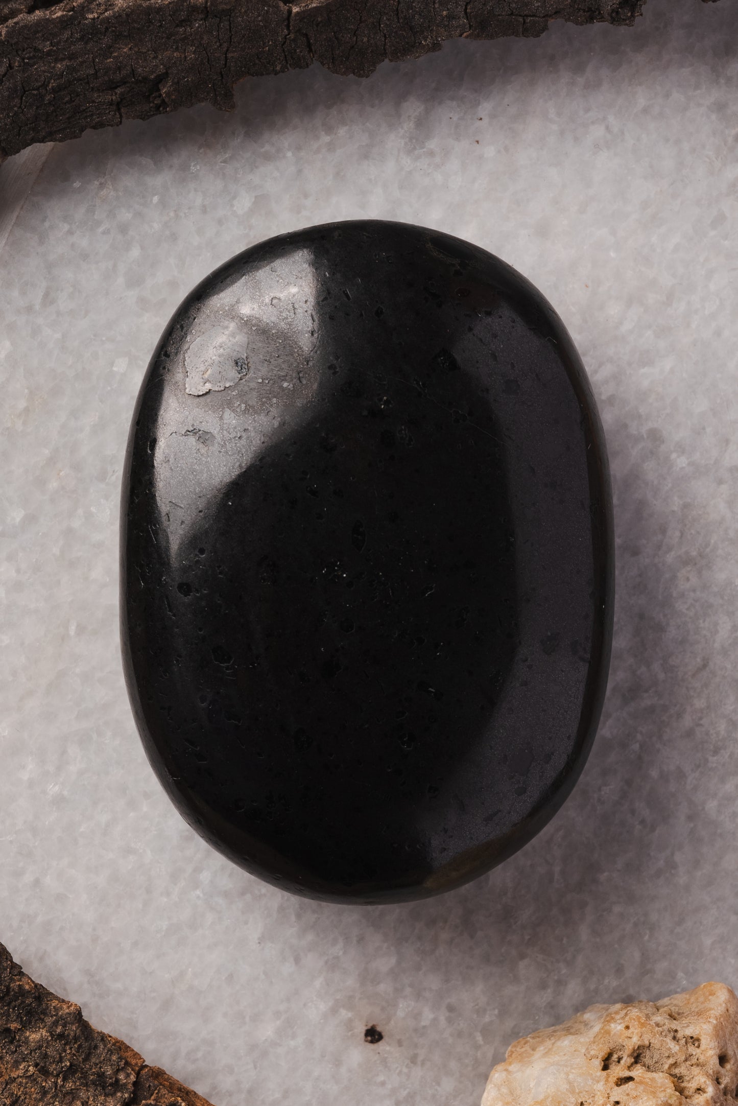 Black Tourmaline Palm Stone