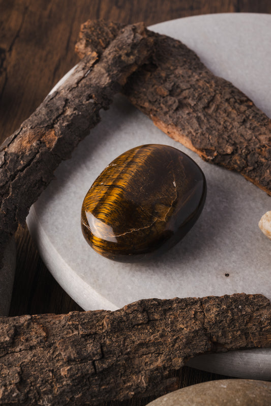 Tiger's Eye Palm Stone