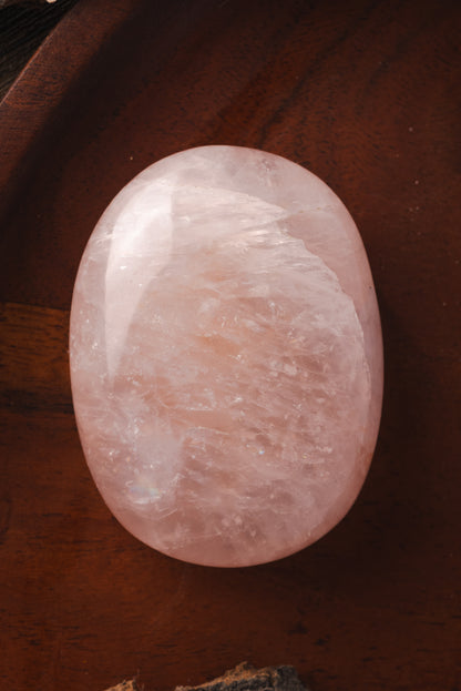 Rose Quartz Palm stone