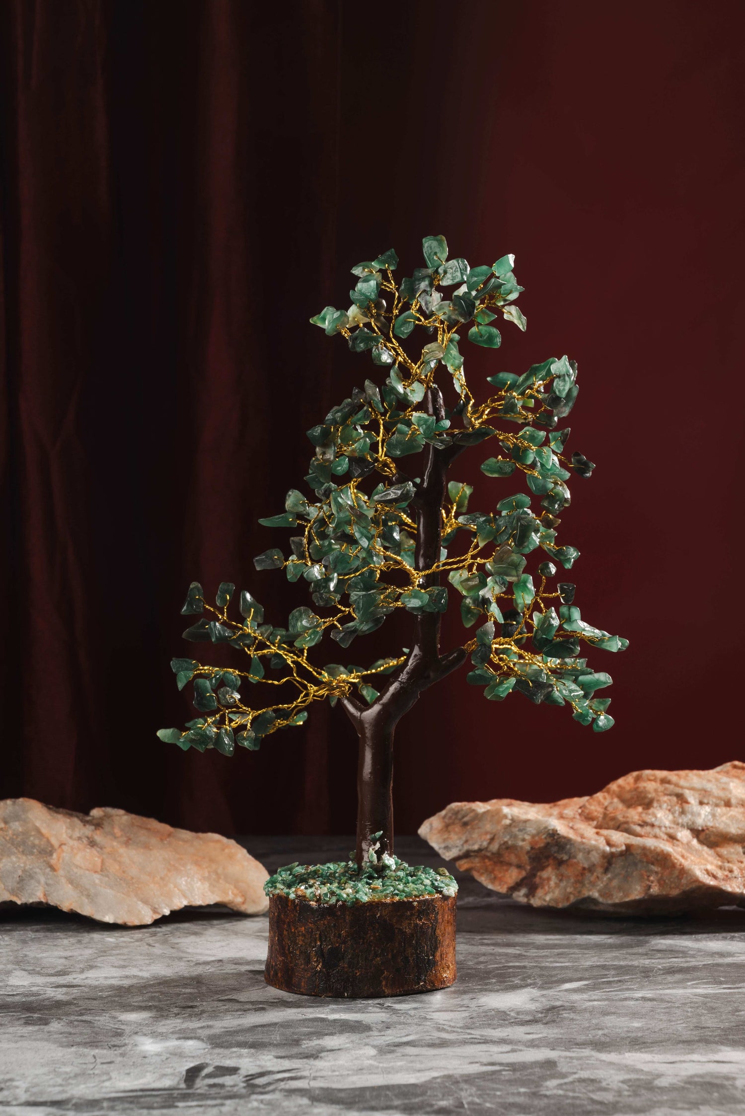 Jade crystal tree for wealth, growth, and emotional harmony