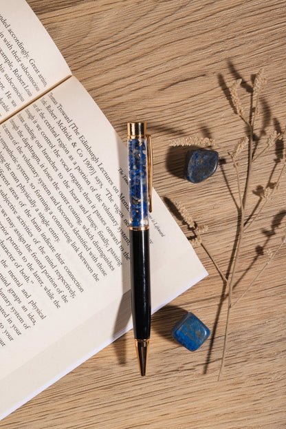 Lapis Lazuli pen for wisdom, truth, and clear communication