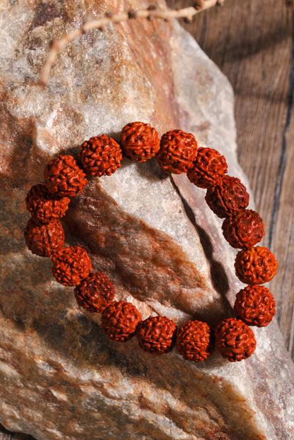 Shiva energy rudraksha bracelet for spiritual growth and protection