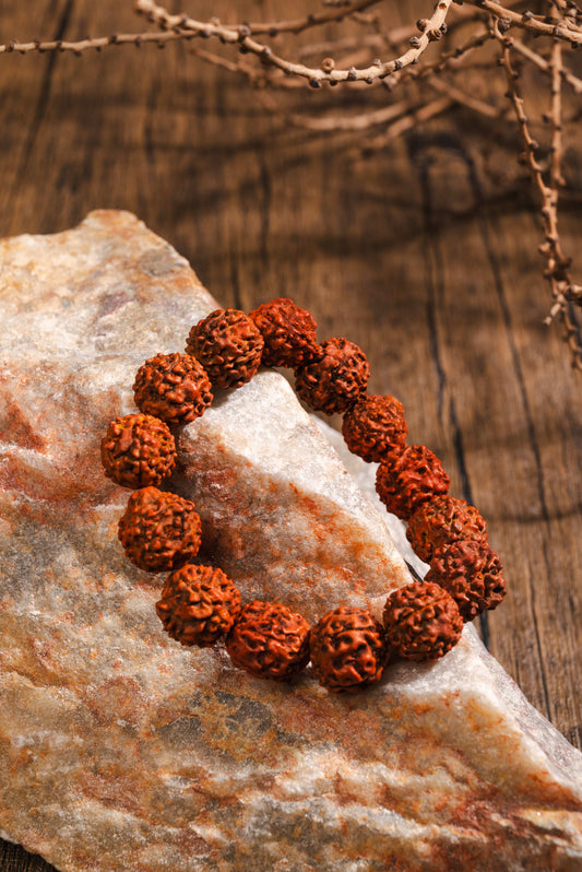 5 Mukhi Rudraksha bracelet for men – spiritual strength and protection