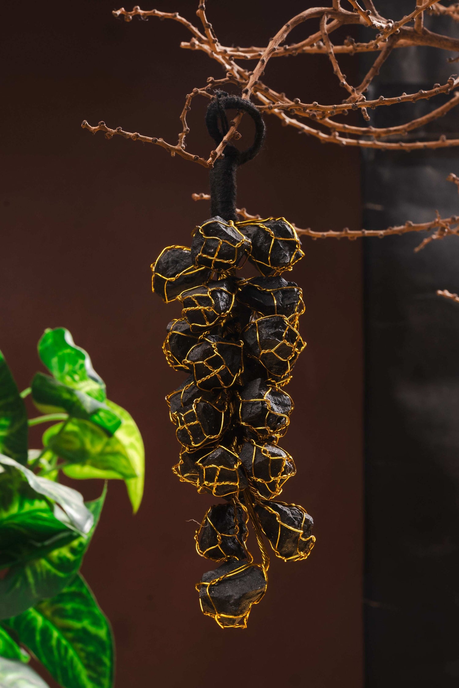	Black Tourmaline hanging for protection and negative energy absorption