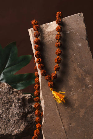 5 Mukhi Rudraksha Jaap Mala for Chanting, Peace & Shiva Sadhana