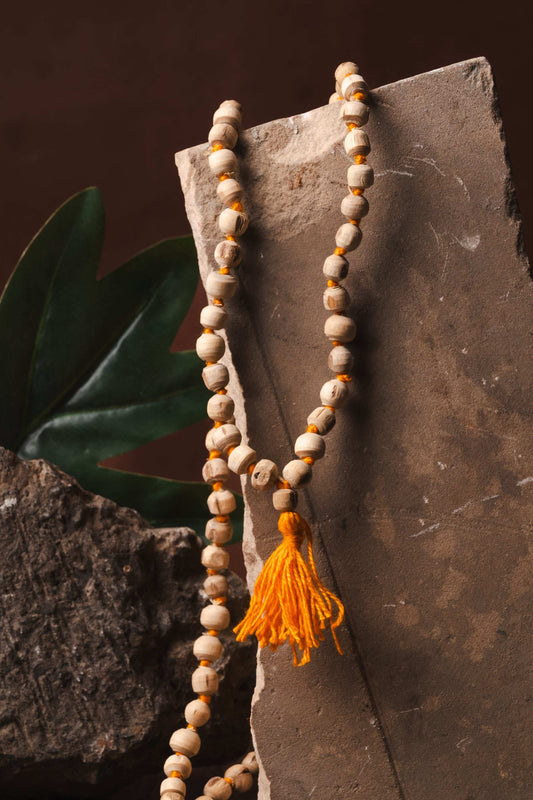 108-bead Tulsi garland for meditation and sattvic energy