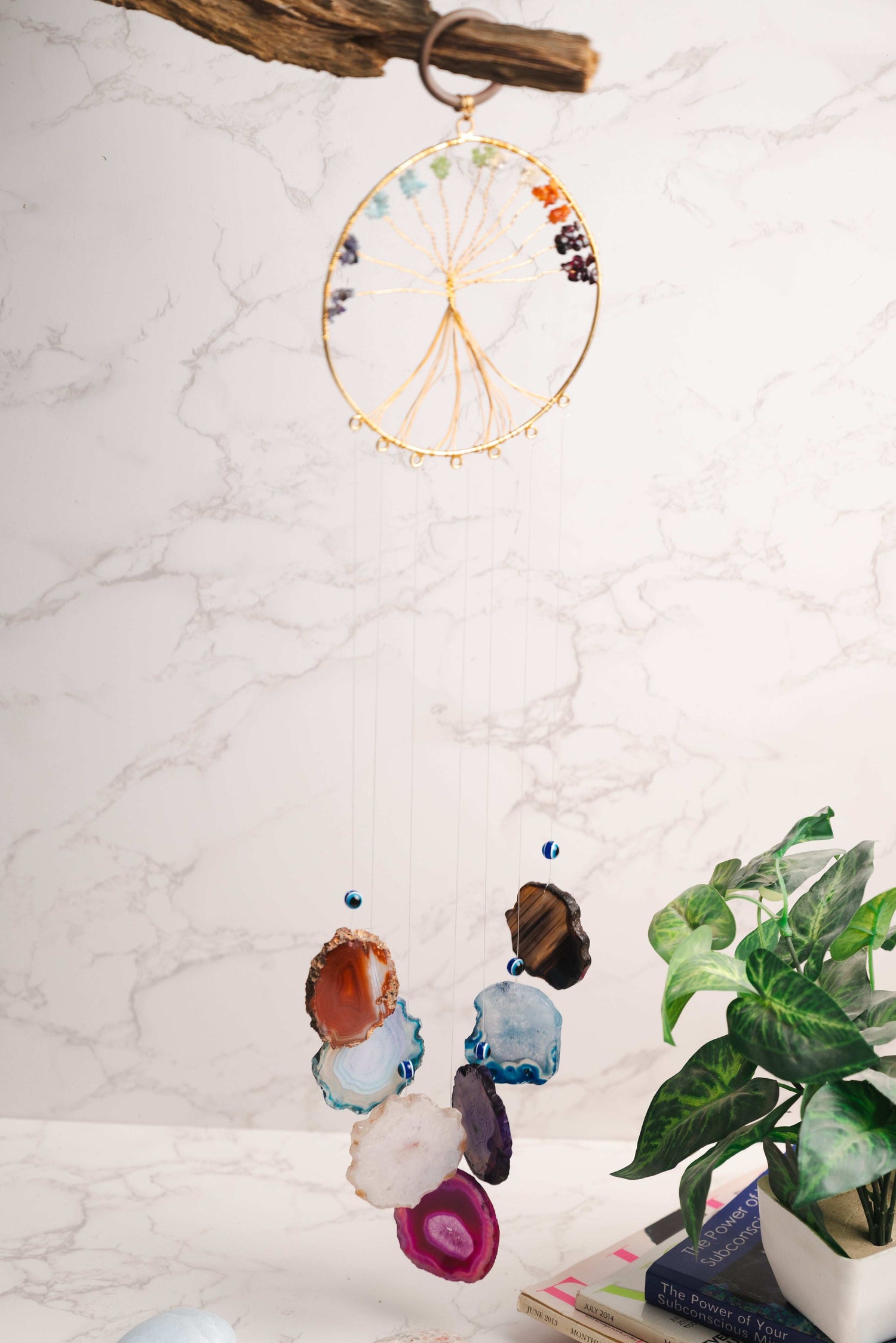 Agate windchimes for vastu harmony and positive vibrations
