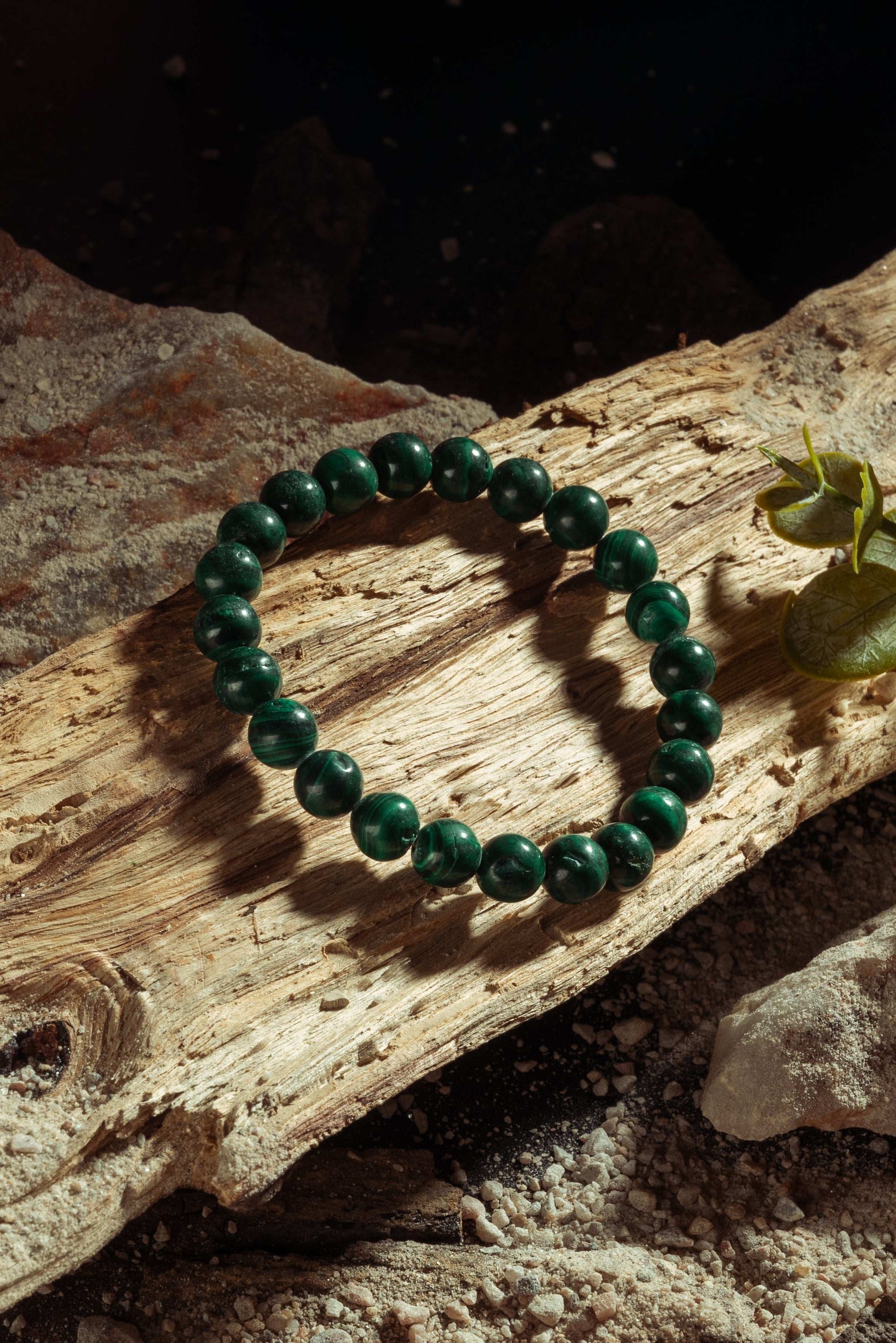 Malachite bracelet for transformation, protection, and emotional strength