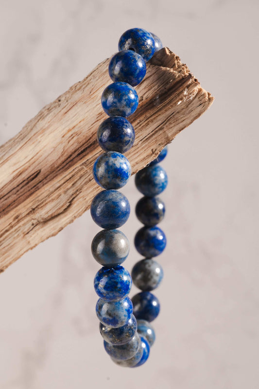 Natural lapis lazuli jewelry for leadership and clarity