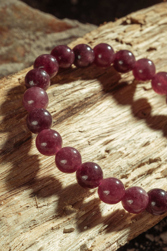 Crystal bracelet for trauma release and gentle self-love