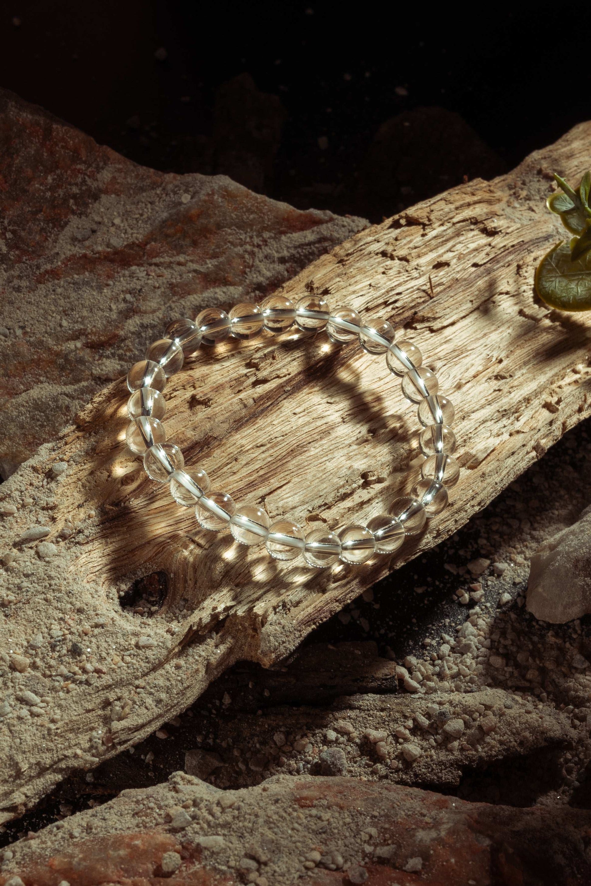 Clear quartz bracelet for energy amplification and chakra alignment
