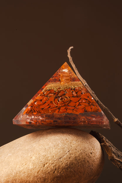 Red Jasper Orgonite Pyramid