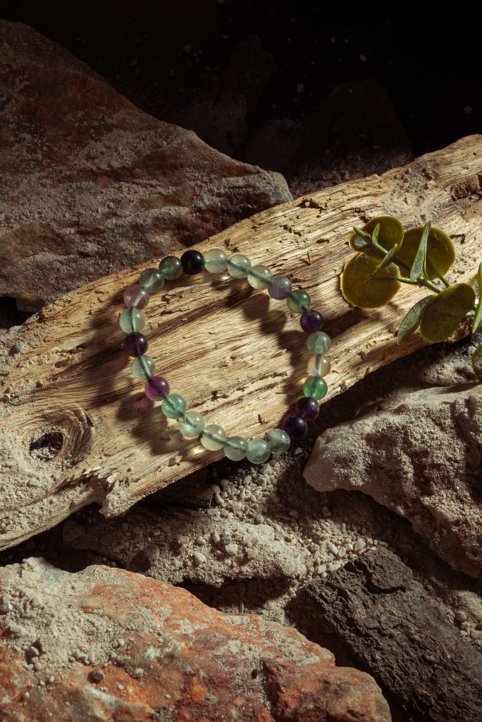 Fluorite bracelet for mental clarity, calm focus, and energy protection