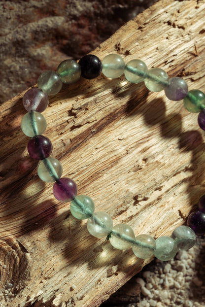 Fluorite crystal jewelry for focus, decision-making, and peace