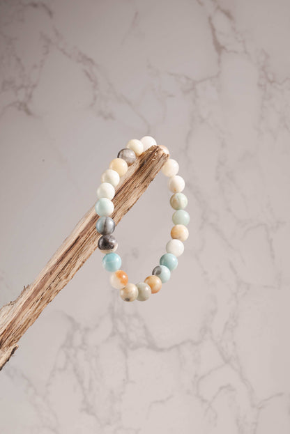 Amazonite bracelet for emotional balance and peaceful communication