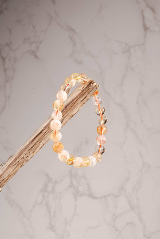 Citrine bracelet for abundance, joy, and manifestation energy