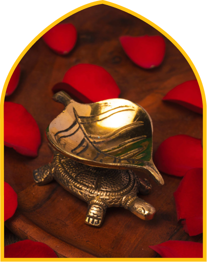 Brass Turtle Diya for Vastu Protection, Wealth & Light Energy