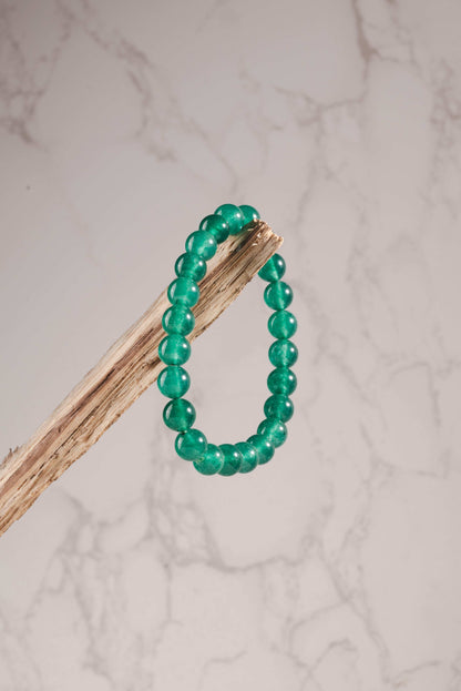 Green jade bracelet for luck, wealth, and positive opportunities