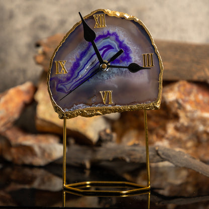 Agate Table clock