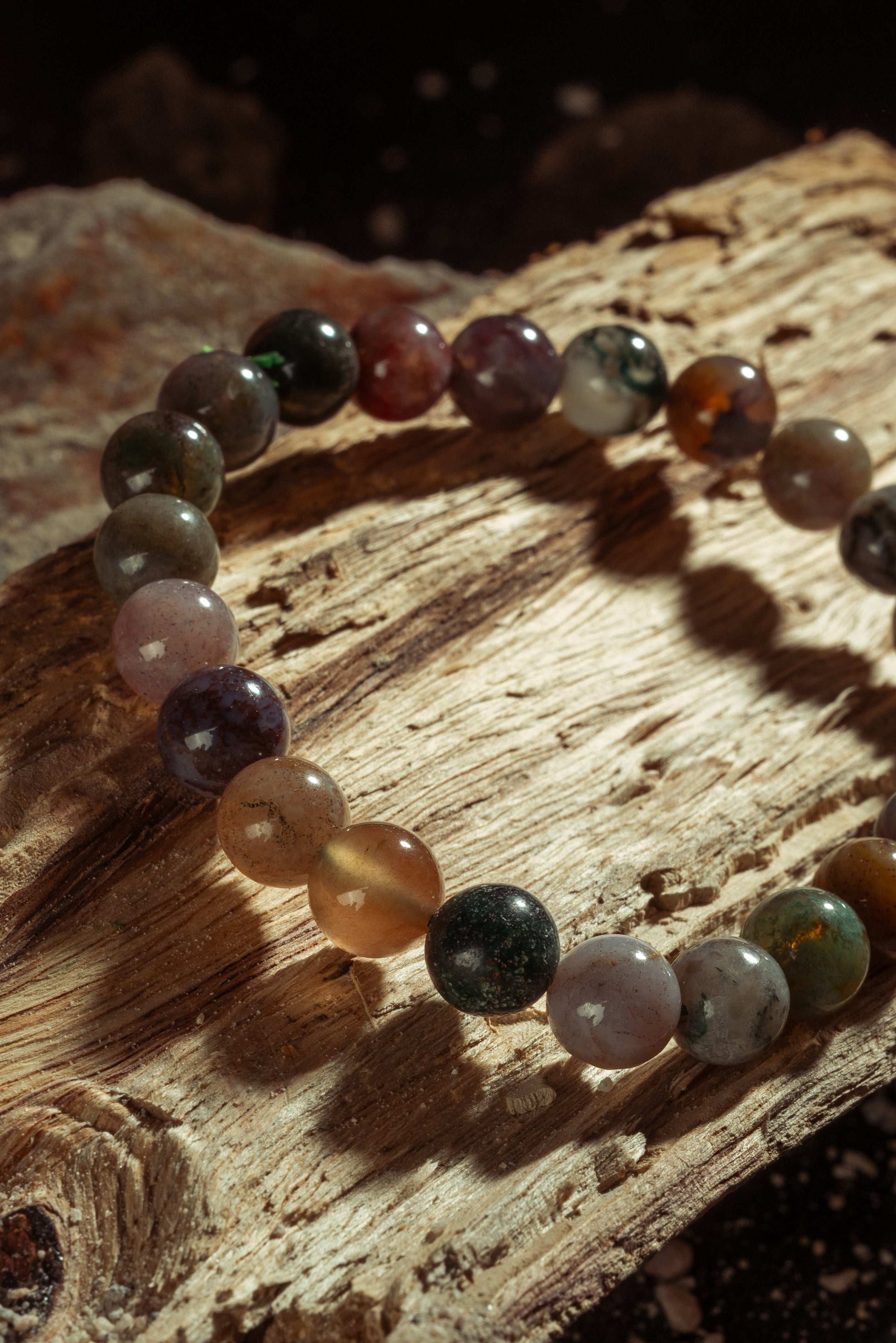 Moss Agate Bracelet for Growth, Stability & New Beginnings
