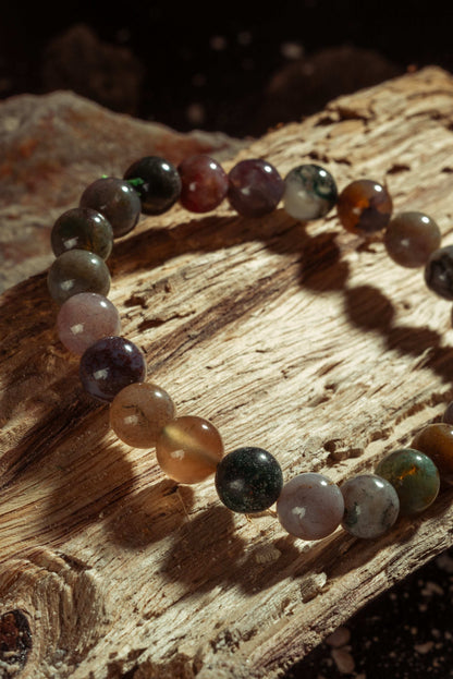 Moss Agate Bracelet for Growth, Stability & New Beginnings